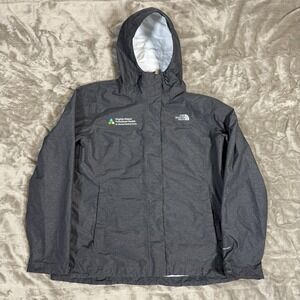 The North Face DryVent Jacket Womens Large Gray Zipup Hooded Rain Shell Outdoor